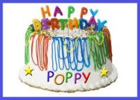 Happy Birthday Poppy